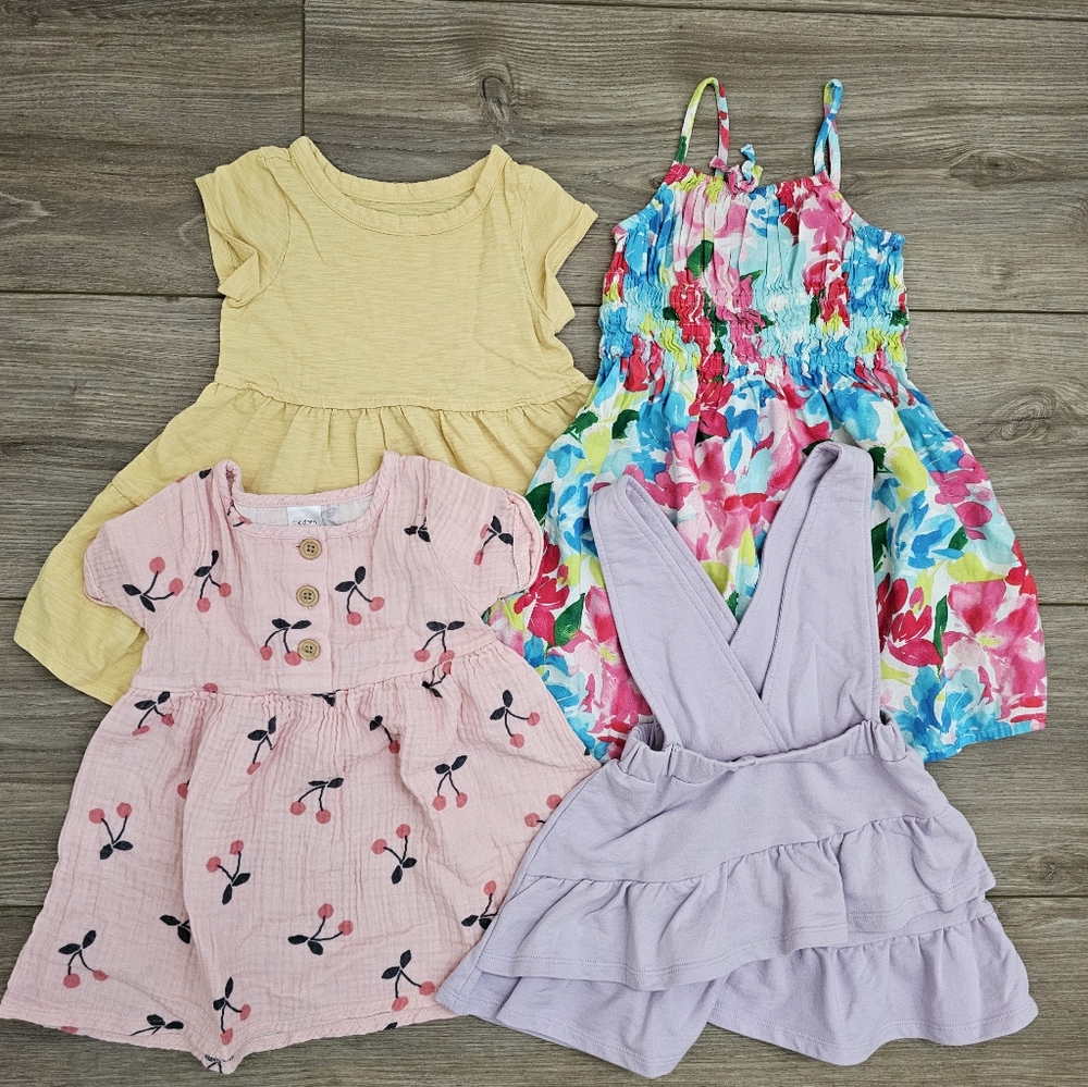 4 Colorful Kids Summer Dress Collection